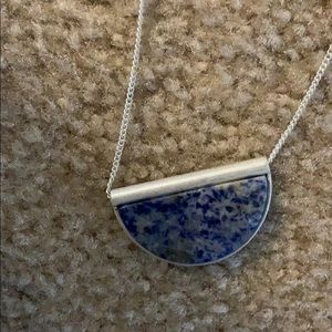 Blue marble necklace